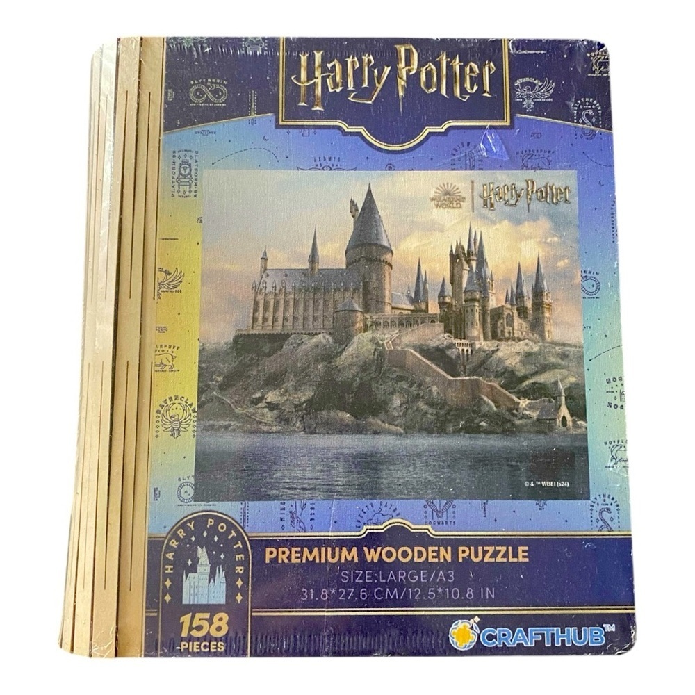 NWT-CRAFTHUB-HARRY POTTER WOODEN PUZZLE-158 PIECES